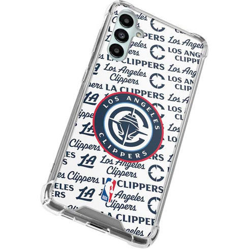 NBA Los Angeles Clippers Blast Text Galaxy A15 5G Clear Case